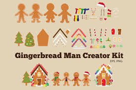 Gingerbread Man Clipart Vector Graphic By Peachycottoncandy Creative Fabrica