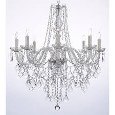 Shop Crystal Chandelier Lighting 8 Light Fixture Overstock 11722938