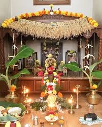 Vinayaka Chavithi Pooja Room Door Design Room Door Design Festival Decorations