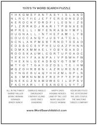 This one features the books of the new testament and an extra twist! 1970 S Tv Printable Word Search Puzzle Word Search Addict