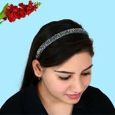 RHYNISH Crystal Straight Small Hair Band Hair Band Price in India