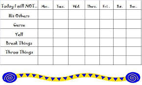 Behavioral Chart For Home Positive Discipline Chart