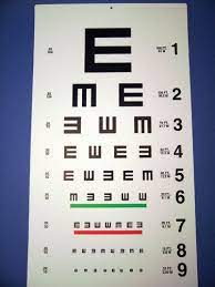 Authentic Eye Doctor Office Eye Exam Chart Called Tumbling E Eye Exam Chart Eye Exam Eye Doctor