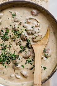 Creamy Mushroom Sauce Simply Delicious Recipe Mushroom Sauce Recipe Mushroom Sauce Stuffed Mushrooms