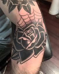 People often get a black rose tattoo engraved on them to remember their loved ones, who are no more. Ross K Jones Black Rose Of Death For Lee The Other Day