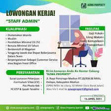 Segera lamar lowongan kerja cleaning service madiun sekarang sebelum terlambat.! Lowongan Kerja Azwa Property Syariah Madiun April 2021