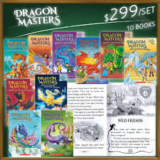 Dragons, a dragon stone, a king, a wizard, and magic! Dragon Masters 10 Books Collection Funtoread