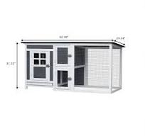 Amazon.com: Gallinero de madera de 63 pulgadas, gallinero ...