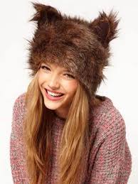 Cute Cartoon Animal Printed Faux Fur Hats Cheapclothingcity Com Winter Hats For Women Winter Hats Faux Fur Hat