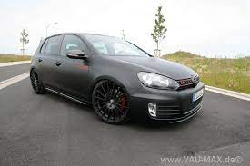 Matte Black Gti Most Flat Black Paint Jobs Look Like Primer Sealant But This One Works Maybe Tint The Windows Too Black Car Paint Gti Matte Black Cars