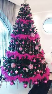 Hot Pink Black Christmas Tree Pink Christmas Tree Pink Christmas Tree Decorations Pink Christmas Decorations