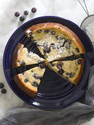 Italian Ricotta Cheese Cake With Blueberries Blueberry Recipes Blueberry Cake Recipes Easy Desserts