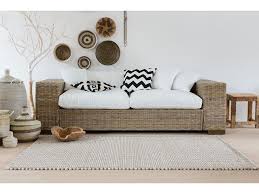Rattansofa Epso 3 Sitzer In Grau Haus Wohnzimmer Wohnen Wohnen Und Leben
