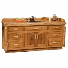 Soft close or self close doors: Fireside Lodge Cedar Log Bathroom Vanity 6 Foot Log Cabin Rustics