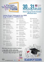 Syarat kemasukan diploma pengurusan pelancongan uitm dan peluang kerjaya graduan di malaysia. Uitm Official Di Twitter Ekspo Selangkah Ke Uitm 2019 Akan Berlangsung Di Seluruh Malaysia Uitm Mempelawa Semua Pelajar Lepasan Spm Stpm Diploma Untuk Hadir Bagi Mengetahui Dengan Lebih Lanjut Mengenai Program Program Akademik Yang