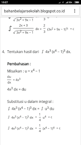 Rumus ini didapatkan dari turunan dua fungi yang dikalikan. Contoh Soal Dan Pembahasan Integral Subsitusi Brainly Co Id
