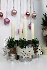 Diy Adventskranz Aus Alten Dosen Basteln Recycling Modern Art Adventskranz Alte Dosen Kerzen Selber Giessen