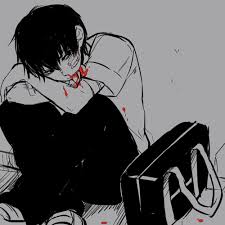 Black And White Anime Boy Scary Pin On Anime
