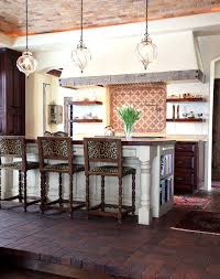 Pick a white or cream as your base, and then perhaps a shade of blue or yellow, which is a great combination for farmhouse kitchens. Leopard Print How To Make It Trendy Not Tacky Spanish Style Kitchen Eclectic Kitchen Kitchen Decor Apartment