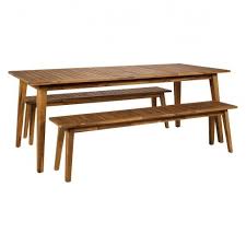 Discover the perfect dining set in our collection of dining and kitchen benches. Buy Habitat Alden 8 Seater Acacia Patio Set With Benches Garden Furniture Sets Habitat Garden Furniture Sets Garden Table And Chairs Garden Dining Set