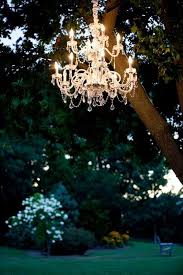 Backyard Glam Outdoor Chandeliers Wedding Lights Outdoor Chandelier