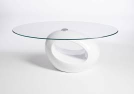 Richard schultz knoll vintage cocktail coffee table. Contemporary Retro Designed Oval Coffee Table Black Clear Ukcoffeetables Com