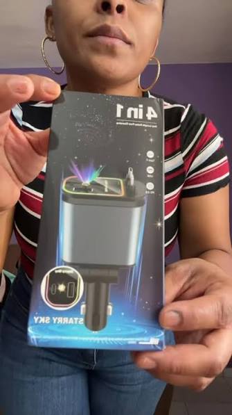 🚗⚡️ ¡Nuevo cargador portátil para auto! El más cute, rápido y práctico que  vas a ver 🩵✨ Con sensor automático, se agarra solo y carga tu iPhone al  toque. Perfecto para viajes,