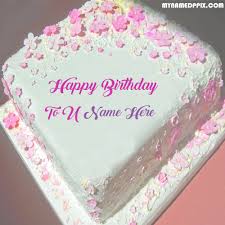 Happy birthday images with flowers and cake hd flower birthday cake hd pics ha happy wishes images source. Write Name Happy Birthday Flowers Cake Photo Edit Online Create My Name Pix Cards