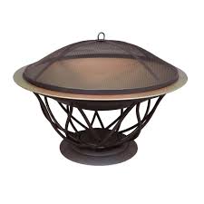 Hampton Bay Maison 30 In Copper Finish Bowl Fire Pit 25945 The Home Depot Copper Fire Pit Fire Pit Bowl Outdoor Fire Pit Designs