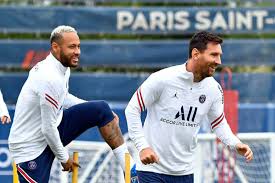 Neymar, mbappe and messi during training at psg. Vn21up0ve7vuim