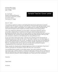 This is the perfect way to express how your specific skills are relevant to the open position. Free 10 Sample Teacher Cover Letters In Pdf Ms Word