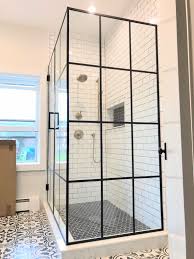 Custom Black Framed Shower Enclosure In Chicago Framed Shower Framed Shower Enclosures Glass Shower Enclosures