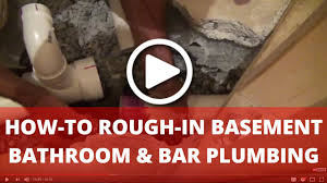 Bathing tends to be uncomfortable in a cold basement. How To Rough In Plumbing For Basement Bathroom And Bar Pex Water System Youtube