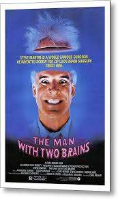 STEVE MARTIN in THE MAN WITH TWO BRAINS -1983-. Metal Print by Album - Fine  Art America