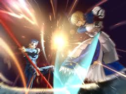 Its name is derived from the term for serrated throwing weapon, ga bool'ga, evoking an image of lightning. Saber Vs Lancer Fate Stay Night Anime Background Wallpapers On Desktop Nexus Image 619989