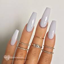 ··· light grey acrylic nails full matte effect nail tips square medium lady nails with adhesive tabs 24 pcs kit. Repost Werbung Unbezahlt Advertising Unpaid Light Grey On Long Coffin Nails Coffin Nails Long Coffin Nails Designs Long Acrylic Nails