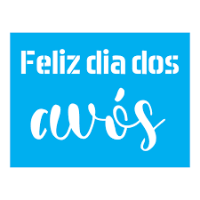 Envie uma linda mensagem de feliz dia dos avós. Stencil Feliz Dia Dos Avos 15x20 Ref A2857 Stencils Acessorios Para Artesanato E Decoracao Tamako Laser