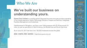 Places kuala lumpur, malaysia business serviceemployment agencyrecruiter quessglobal malaysia. Quess Corp Limited Leading Global Integrated Business Services Provider Ppt Download