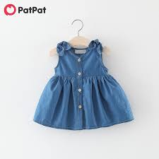 Baby Toddler Trendy Denim Dress In 2020 Designer Kids Clothes Baby Girl Dress Girl Outfits