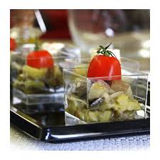 Les meilleures recettes végétariennes d'amuse bouche avec photos pour trouver une recette végé d'amuse bouche facile, rapide et délicieuse. Verrine Carree Cristal 6 Cl Recyclable Reutilisable Par 15 Vaisselle Jetable Discount