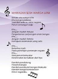 Disinilah awal mula berkembangnya iman. Lagu Wawasan Setia Warga Uitm 2014 Resep Kuini