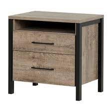 1 out of 5 stars with 1 ratings. Munich 2 Drawer Nightstand Weathered Oak And Matte Black South Shore Target