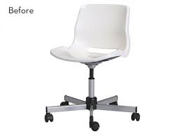 Ikea Hack Snille Swivel Chair Goes From Mod To Feminine Ikea Desk Chair Ikea Chair Acrylic Desk Chair