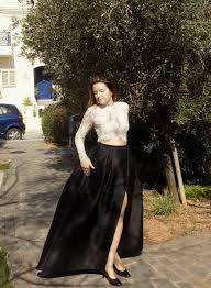 Black Silk Skirt Wedding Separates Wrap Over Skirt With Pockets Maxi Skirt With Train Evening Silk Skirt With Pockets In Black Aja Silk Skirt Black Silk Skirts With Pockets