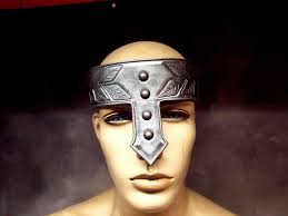 Leather Armor Headband LARP SCA Cosplay Armour Circlet Diadem Headband With  Nasal