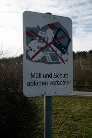 Abfallberatung Unterfranken Bilddb Schild Mull Und Schutt Abladen Verboten