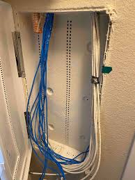 .out where those cables are on the other side of that wall, and pull them back into the house the only outside gear should be that provided by the service providers, and they will bring wires inside so if you look inside the box of the jack located nearest the exterior entry point you will likely find the. New Home Has A Smart Panel With Some Orange Tubing I Am Not Familiar With Not Sure What To Tell The Tech Today When He Sets Up The Internet Homenetworking