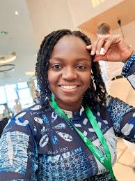 So, this delegate from the Nigerian government had just arrived in Dakar  late last night. (Nigeria is presenting today.) She met me at the breakfast  table. I didn't even know she was