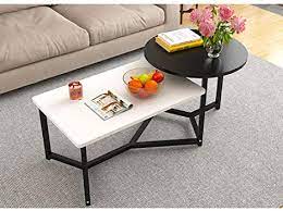 Discover our ready to use coffee sachets. Amazon Com Coffee Table 2 In 1 Living Room Coffee Tables Wood Based Panel Combination Furniture Round Two Tone Tea Table Sturdy End Table Tea Table Color Black White Kitchen Dining