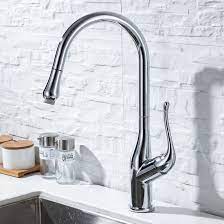 European style kitchen removable copper gold washbasin sink under counter retractable faucet. Arcora Chrome Kitchen Sink Faucet With Pull Out Sprayer Arcorafaucet